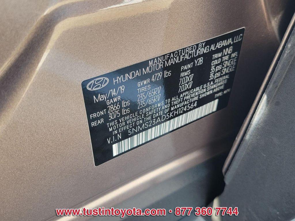 used 2019 Hyundai Santa Fe car, priced at $16,888