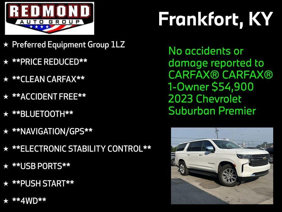 used 2023 Chevrolet Suburban car, priced at $54,900