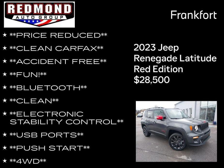 new 2023 Jeep Renegade car, priced at $28,500