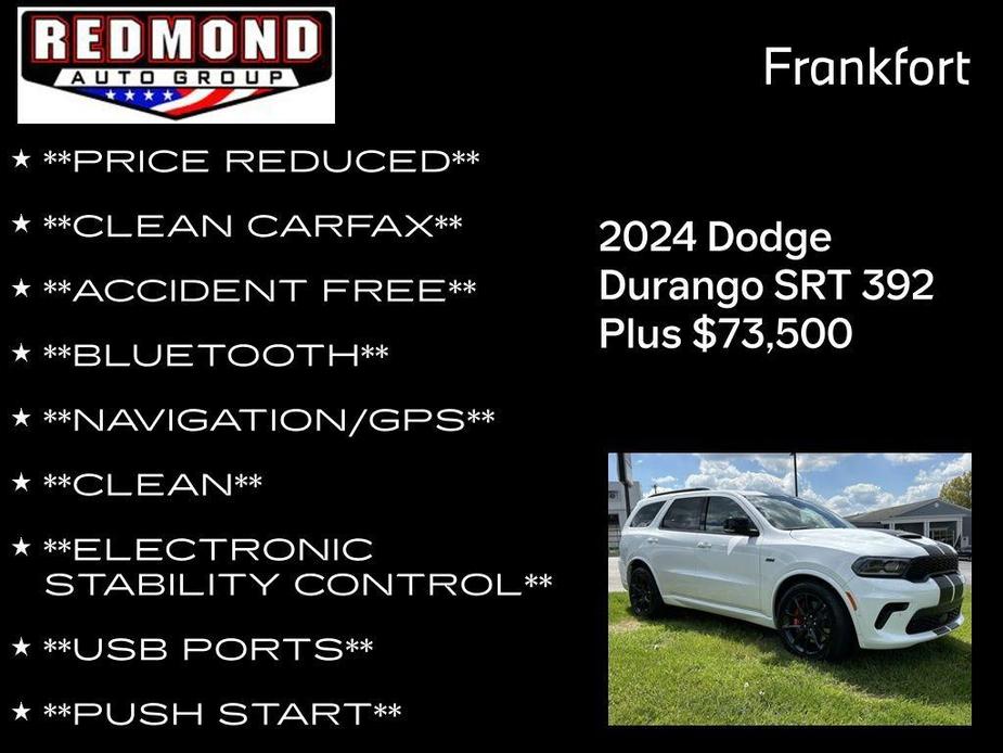 new 2024 Dodge Durango car, priced at $73,500