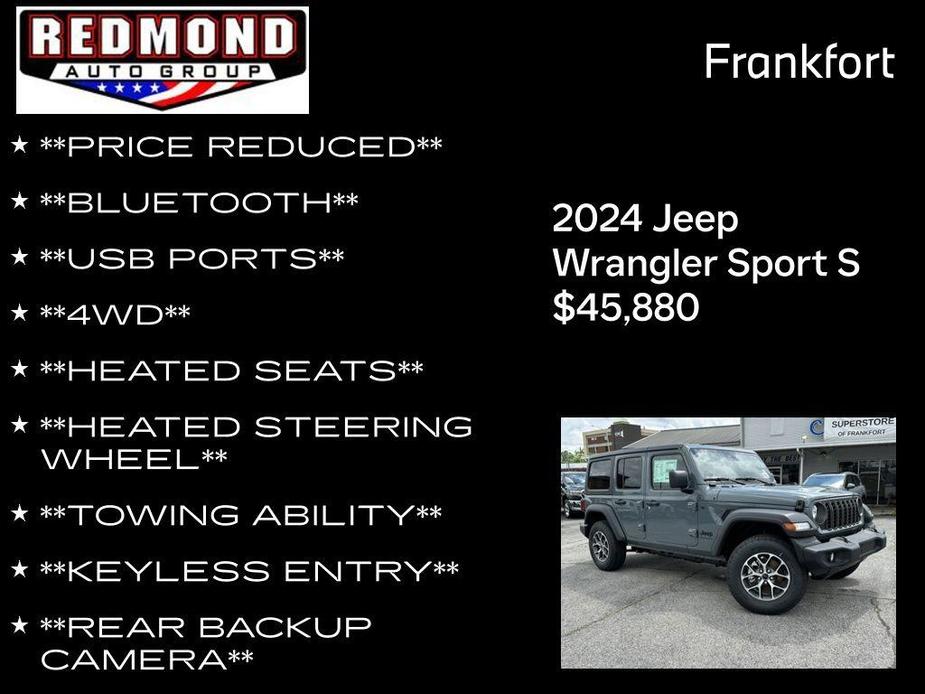 new 2024 Jeep Wrangler car, priced at $45,880