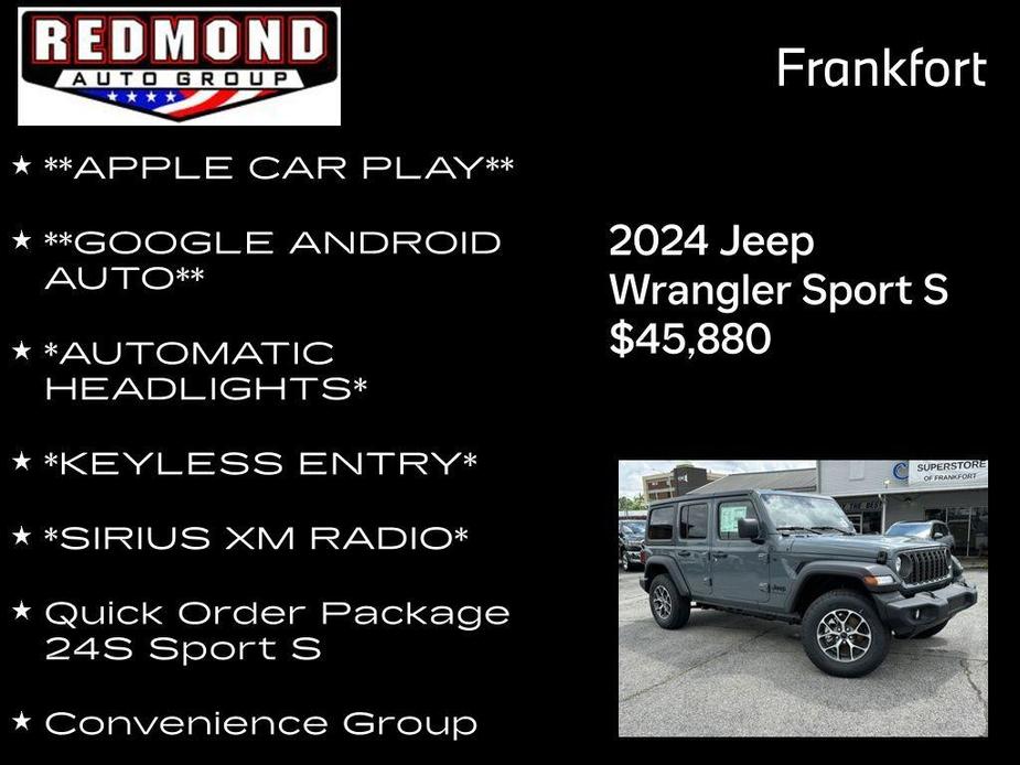 new 2024 Jeep Wrangler car, priced at $45,880