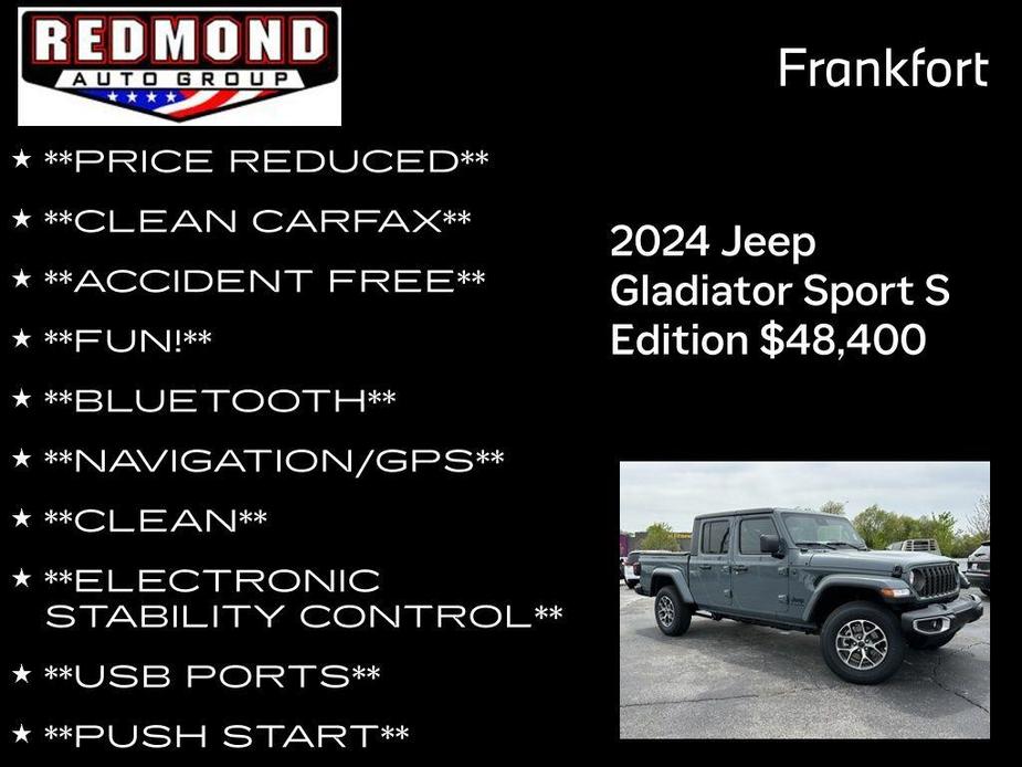 new 2024 Jeep Gladiator car, priced at $48,400