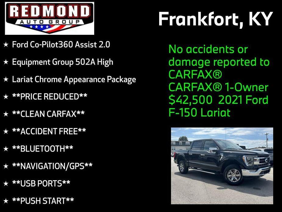 used 2021 Ford F-150 car, priced at $42,500