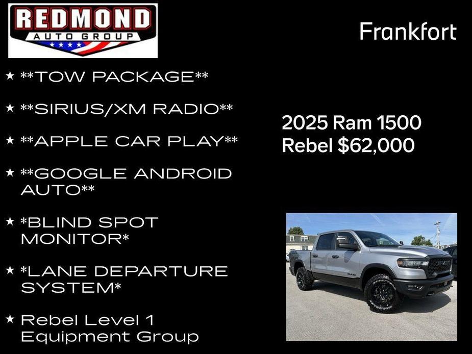 new 2025 Ram 1500 car, priced at $62,000