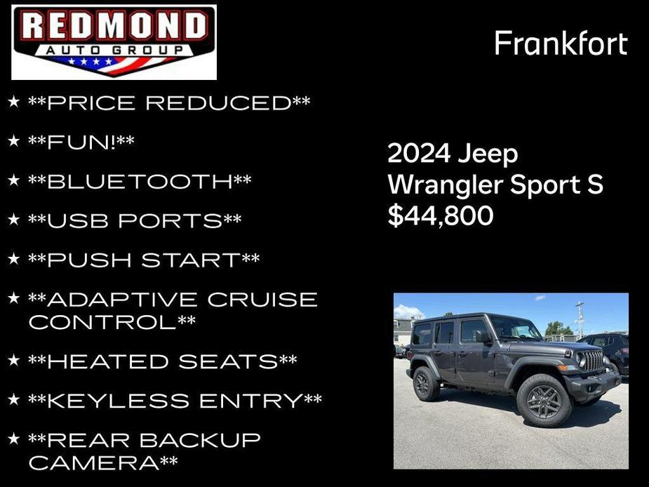 new 2024 Jeep Wrangler car, priced at $44,800