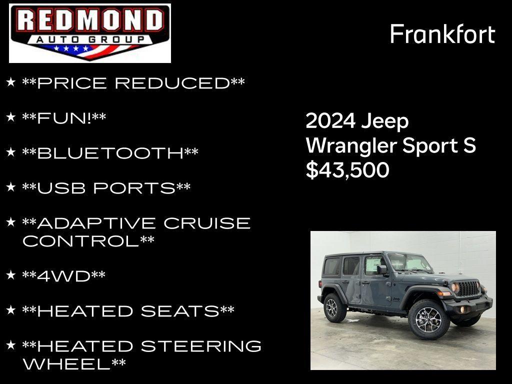 new 2024 Jeep Wrangler car, priced at $43,500