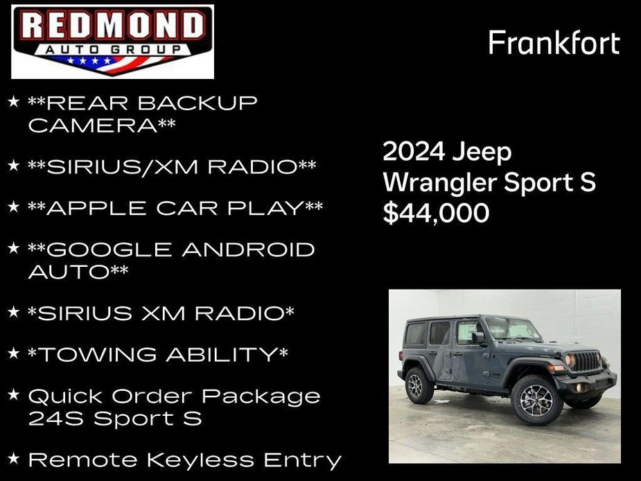 new 2024 Jeep Wrangler car, priced at $44,000