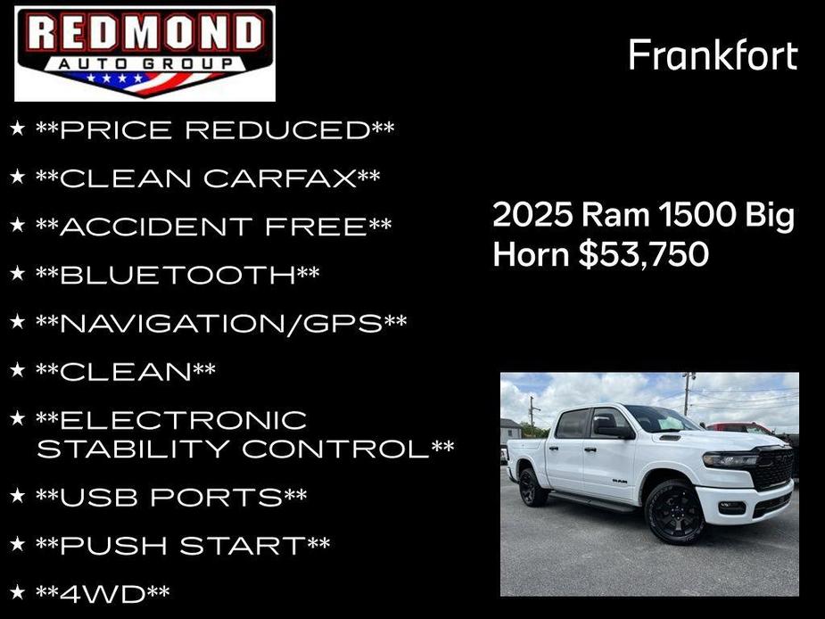 new 2025 Ram 1500 car, priced at $53,750