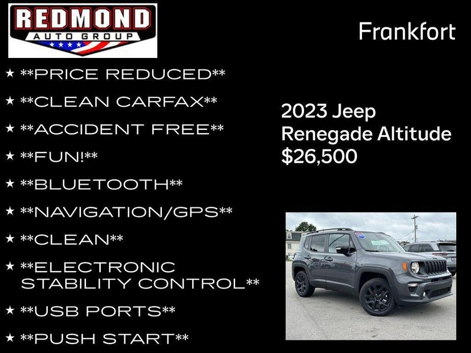 new 2023 Jeep Renegade car, priced at $26,500