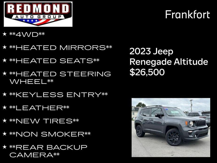 new 2023 Jeep Renegade car, priced at $26,500