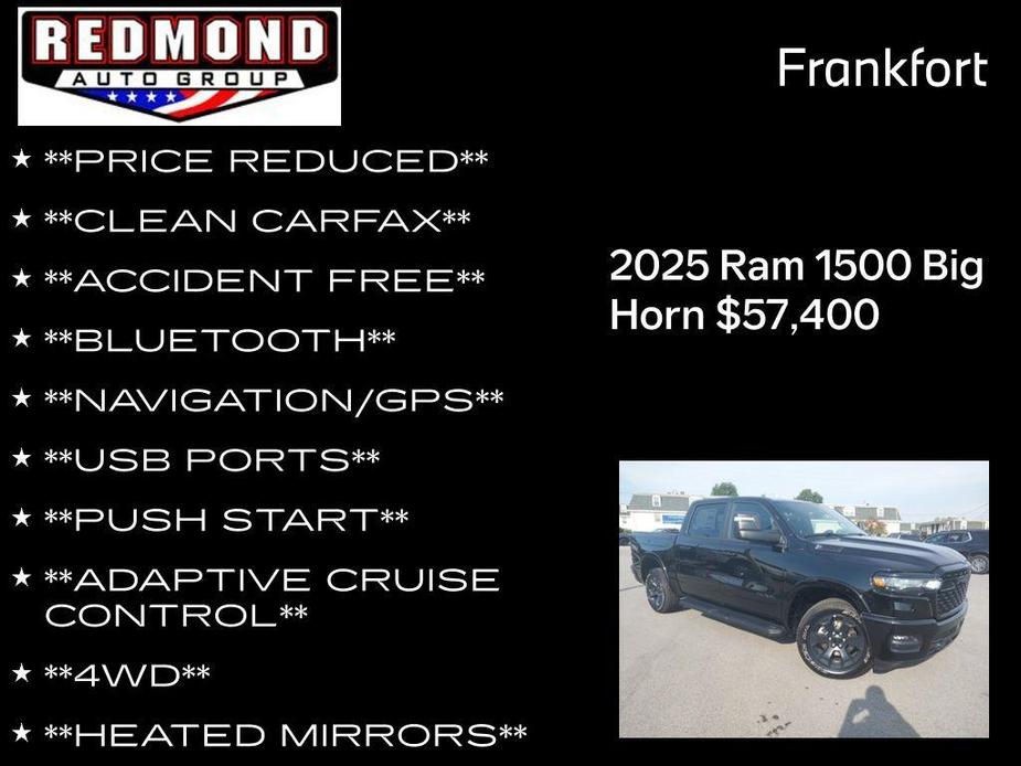 new 2025 Ram 1500 car, priced at $57,400