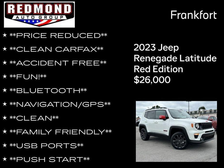 new 2023 Jeep Renegade car, priced at $26,000