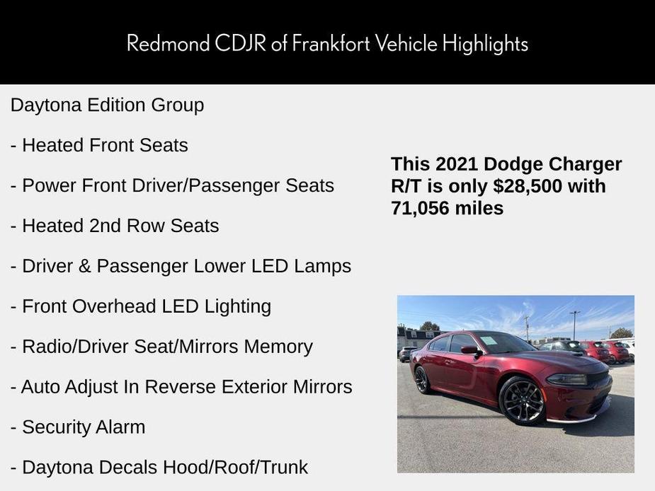 used 2021 Dodge Charger car, priced at $28,500