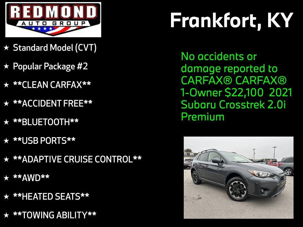 used 2021 Subaru Crosstrek car, priced at $22,100