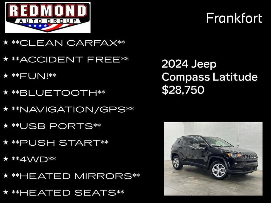 new 2024 Jeep Compass car, priced at $28,750