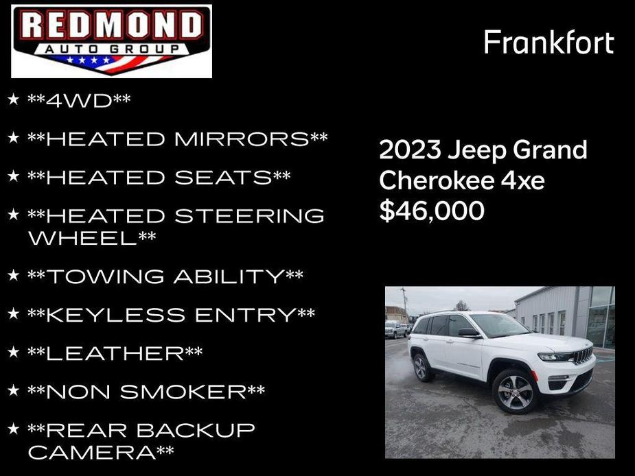 new 2023 Jeep Grand Cherokee 4xe car, priced at $46,000