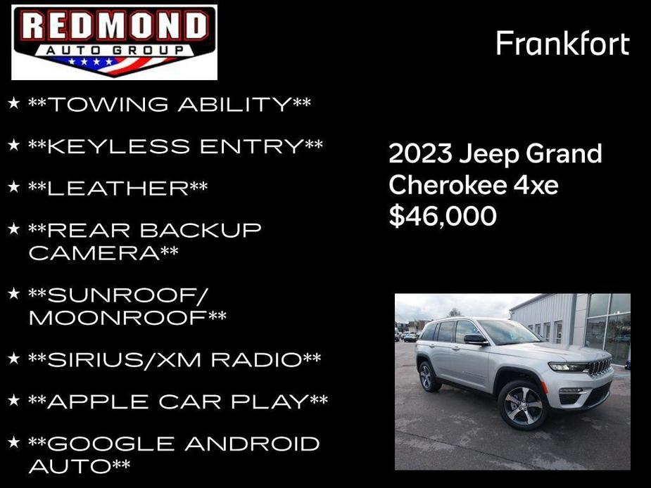 new 2023 Jeep Grand Cherokee 4xe car, priced at $46,000