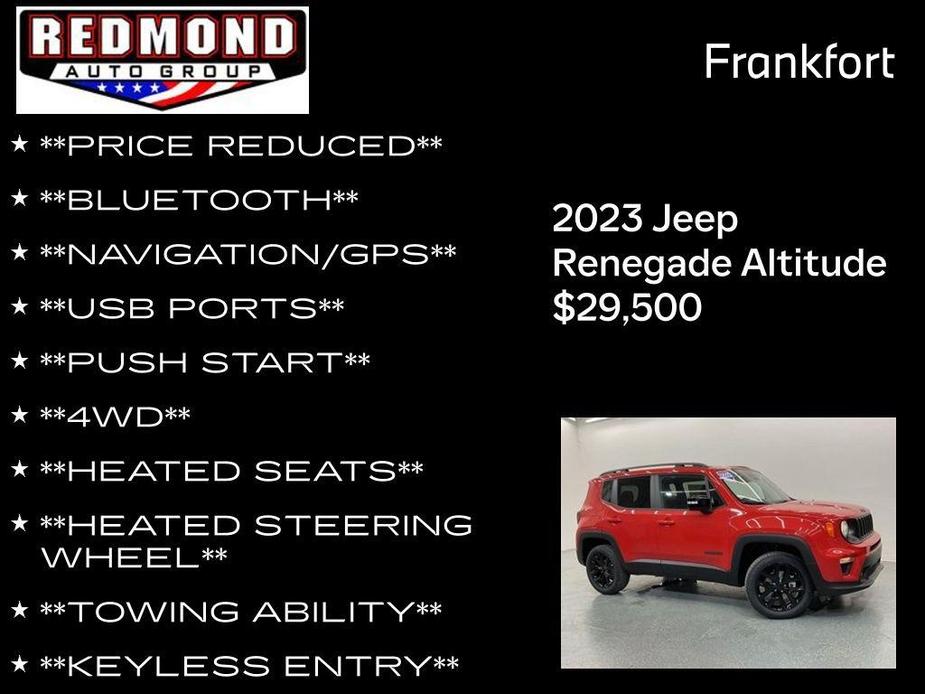 new 2023 Jeep Renegade car, priced at $29,500