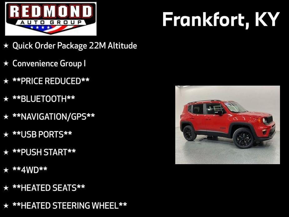 used 2023 Jeep Renegade car, priced at $23,400