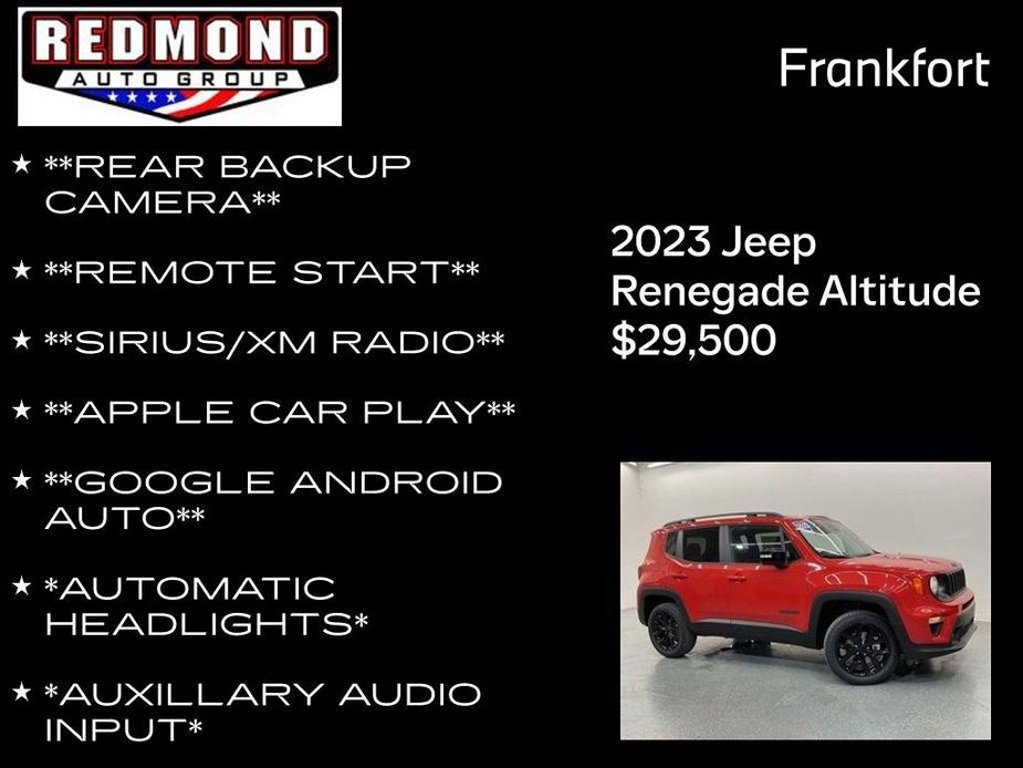 new 2023 Jeep Renegade car, priced at $29,500