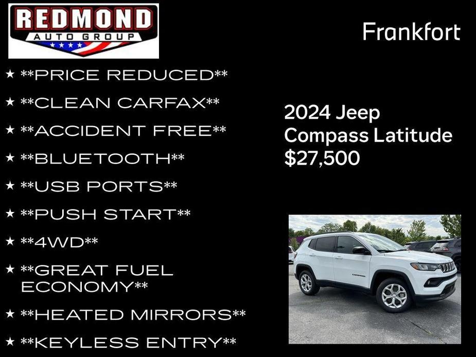 new 2024 Jeep Compass car, priced at $27,500