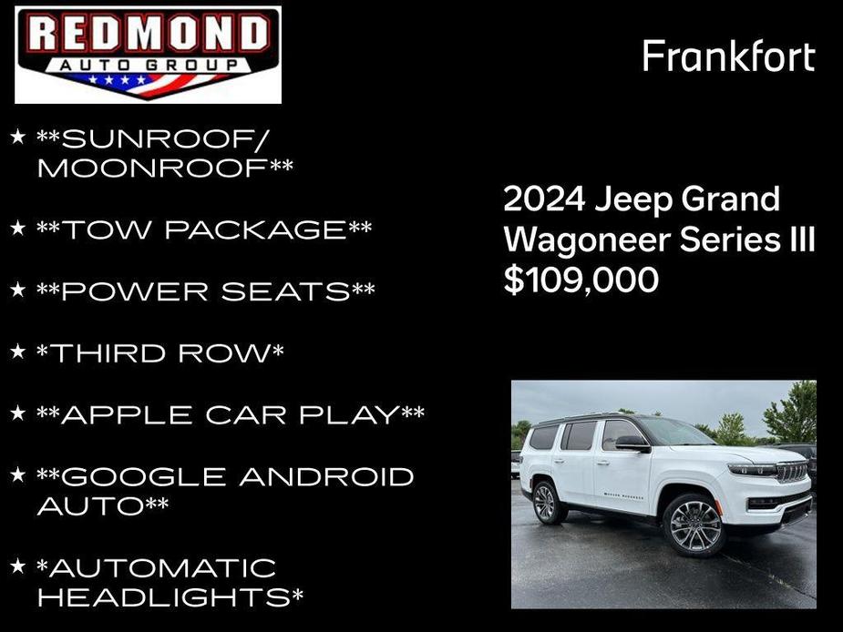 new 2024 Jeep Grand Wagoneer car, priced at $112,500