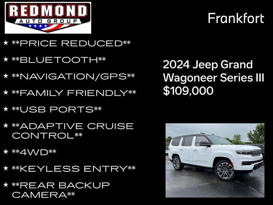 new 2024 Jeep Grand Wagoneer car, priced at $112,500