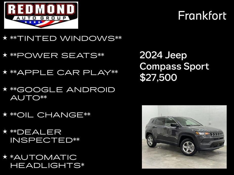 new 2024 Jeep Compass car, priced at $27,500