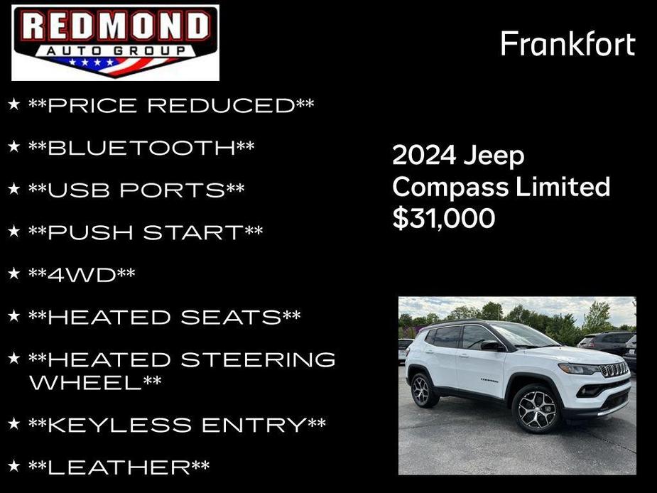 new 2024 Jeep Compass car, priced at $31,000