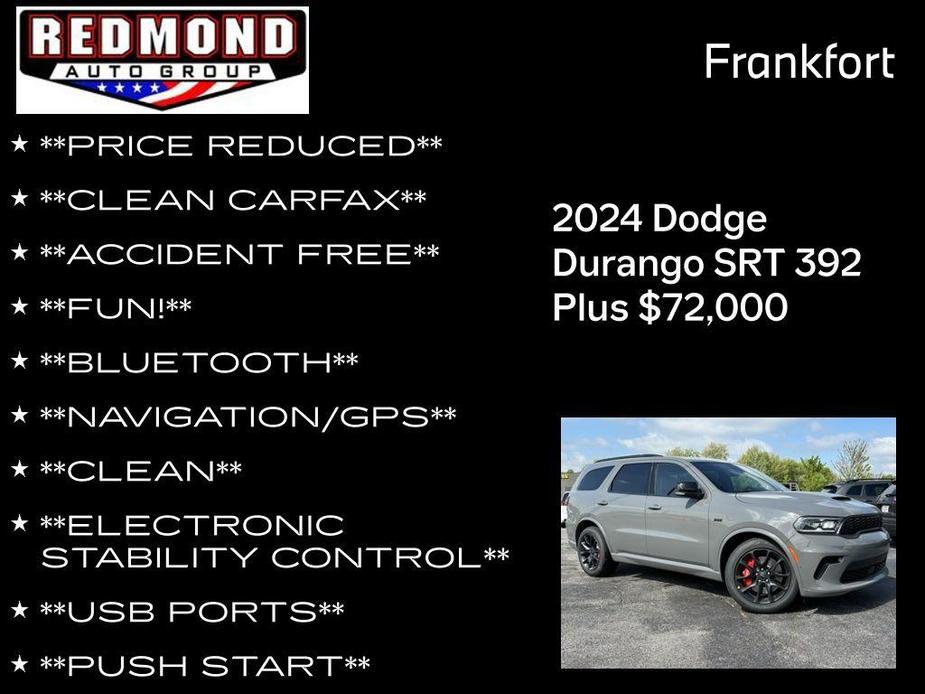 new 2024 Dodge Durango car, priced at $72,000