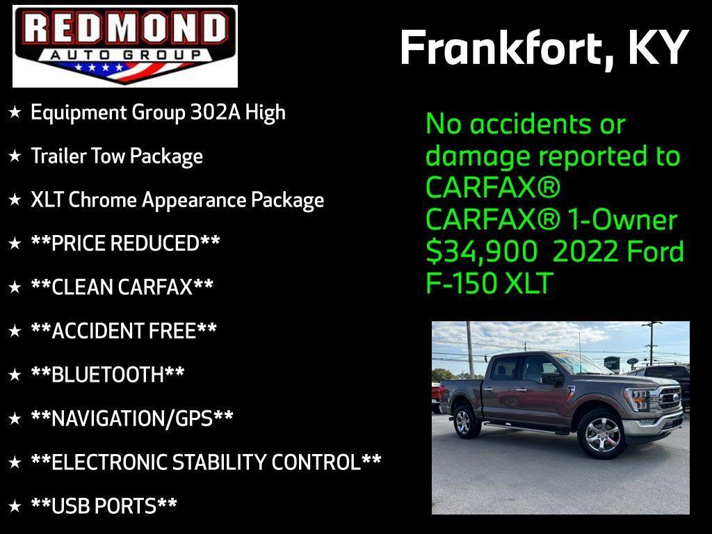 used 2022 Ford F-150 car, priced at $34,900