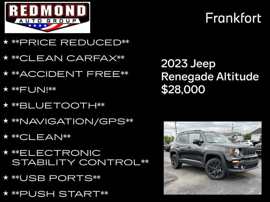 new 2023 Jeep Renegade car, priced at $28,000