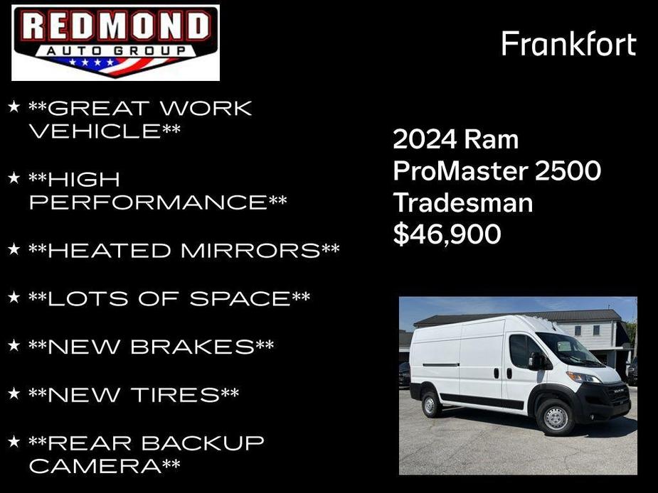 new 2024 Ram ProMaster 2500 car, priced at $46,900