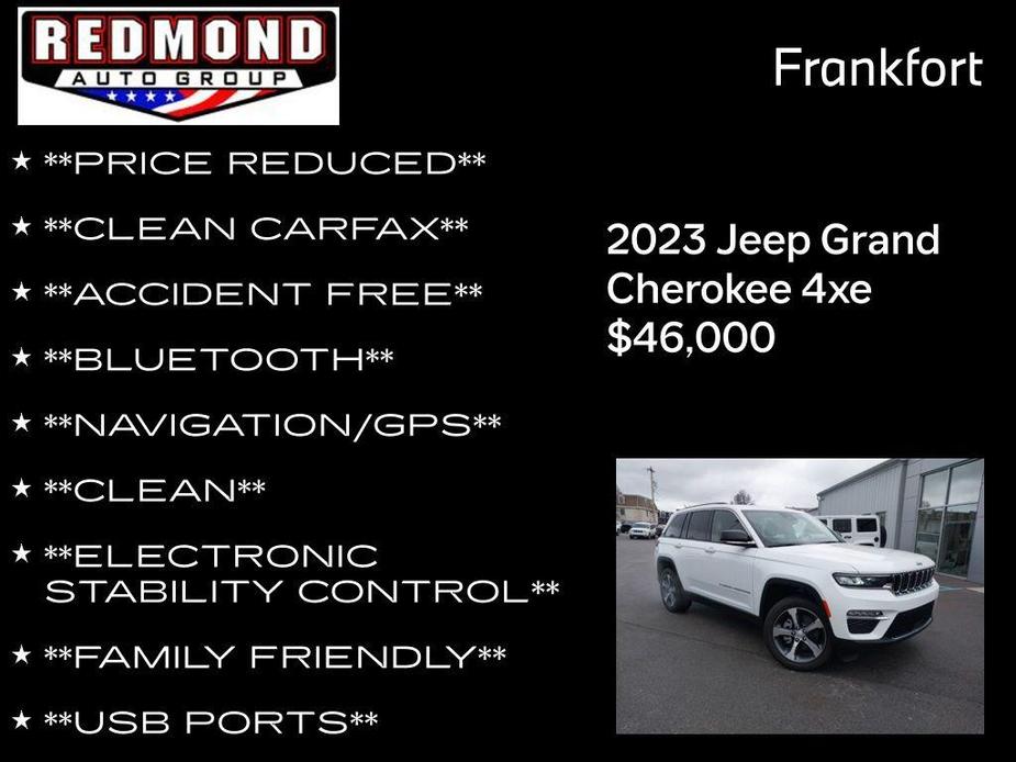 new 2023 Jeep Grand Cherokee 4xe car, priced at $46,000