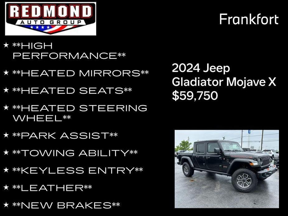 new 2024 Jeep Gladiator car, priced at $59,750