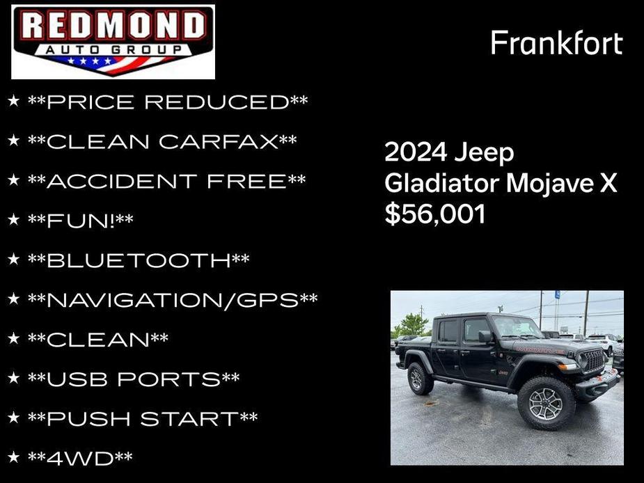 new 2024 Jeep Gladiator car, priced at $56,001