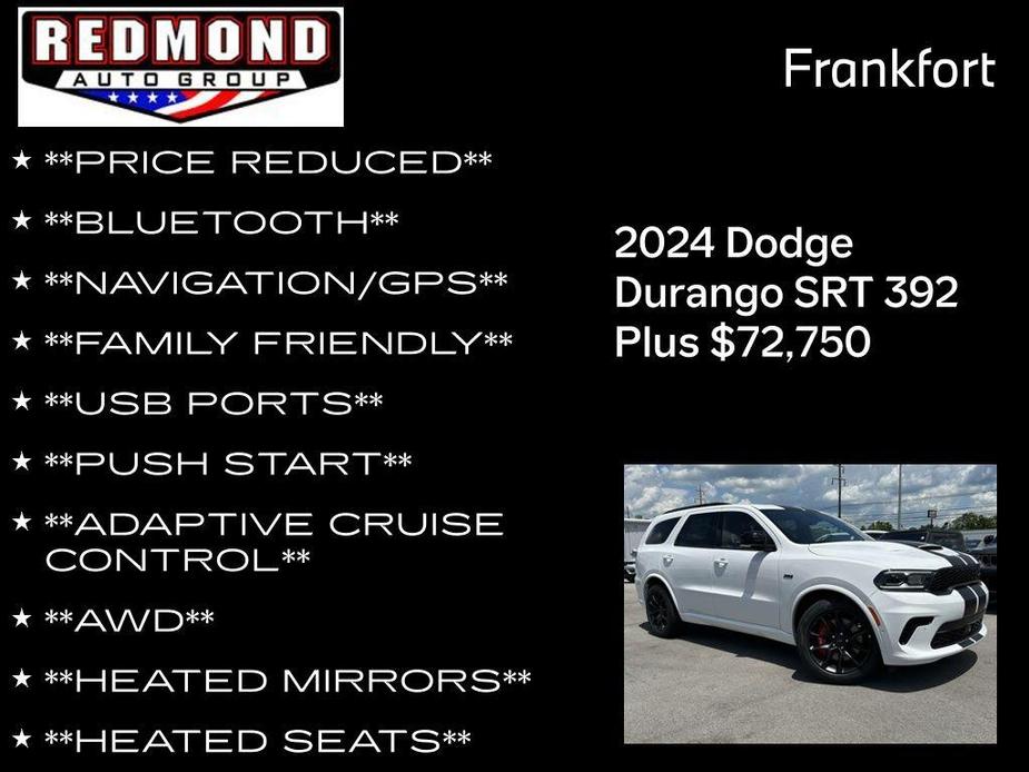 new 2024 Dodge Durango car, priced at $72,750