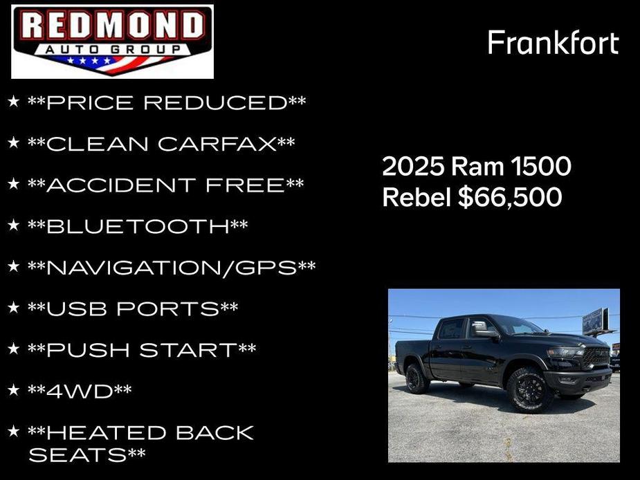 new 2025 Ram 1500 car, priced at $66,500