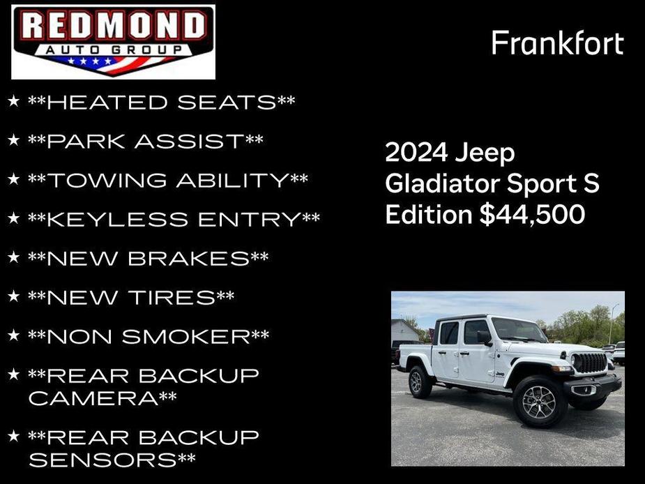 new 2024 Jeep Gladiator car, priced at $44,500