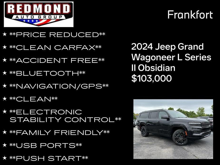 new 2024 Jeep Grand Wagoneer L car, priced at $103,000