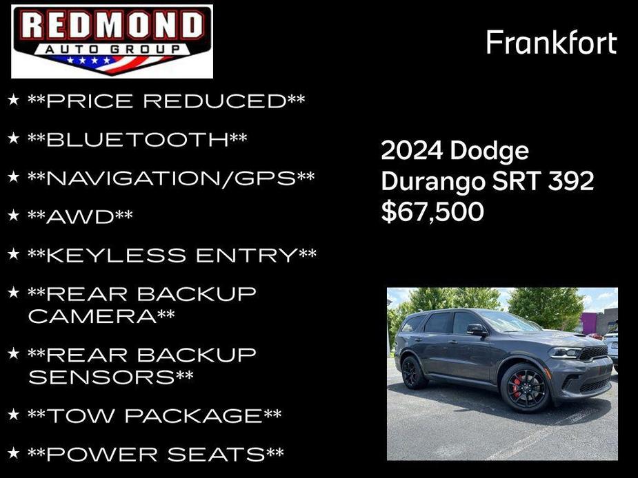 new 2024 Dodge Durango car, priced at $67,500