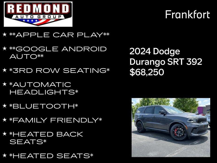 new 2024 Dodge Durango car, priced at $68,250