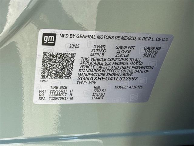 new 2026 Chevrolet Equinox car, priced at $26,245