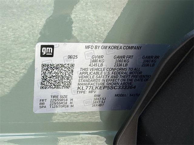 new 2025 Chevrolet Trax car, priced at $26,600
