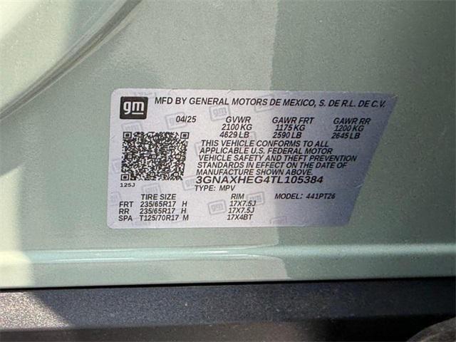 new 2026 Chevrolet Equinox car, priced at $30,545