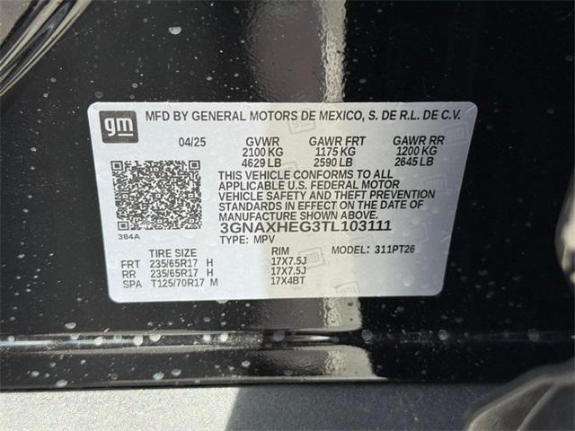 new 2026 Chevrolet Equinox car, priced at $27,745