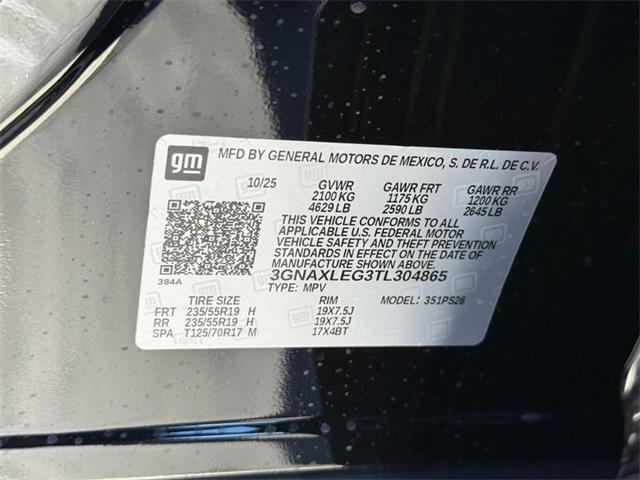 new 2026 Chevrolet Equinox car, priced at $30,395