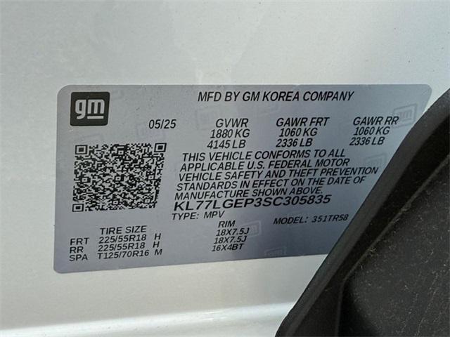 new 2025 Chevrolet Trax car, priced at $23,540