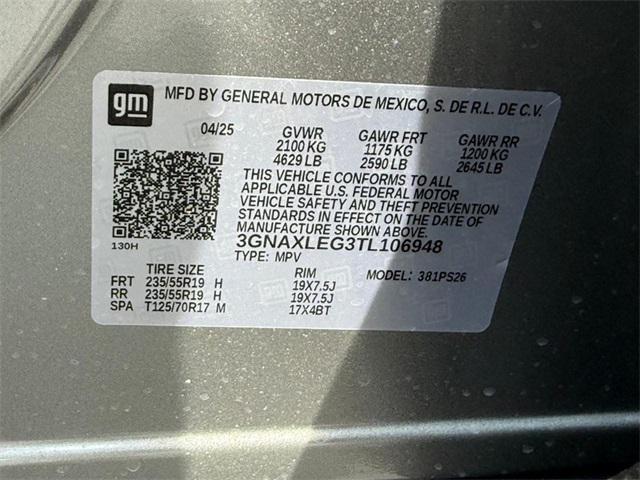 new 2026 Chevrolet Equinox car, priced at $32,840